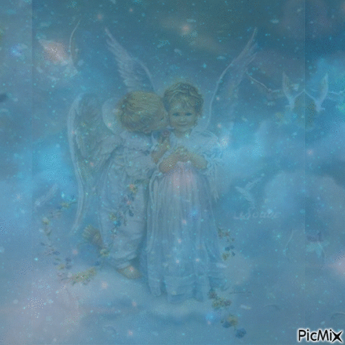 Due angeli - GIF animasi gratis