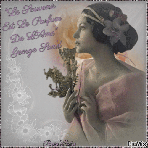 Concours : Vintage - Gris et rose - Darmowy animowany GIF