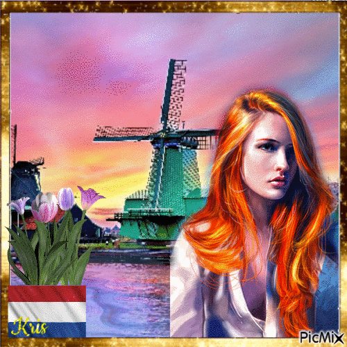 femme Néerlandaise ❤️🌼 - Бесплатный анимированный гифка