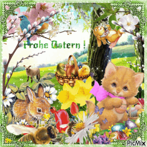 Frohe Ostern! - Free animated GIF