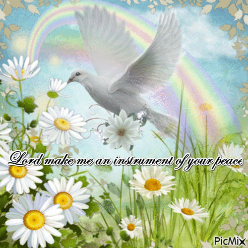 Lord make me an instrument of your peace - GIF animado grátis