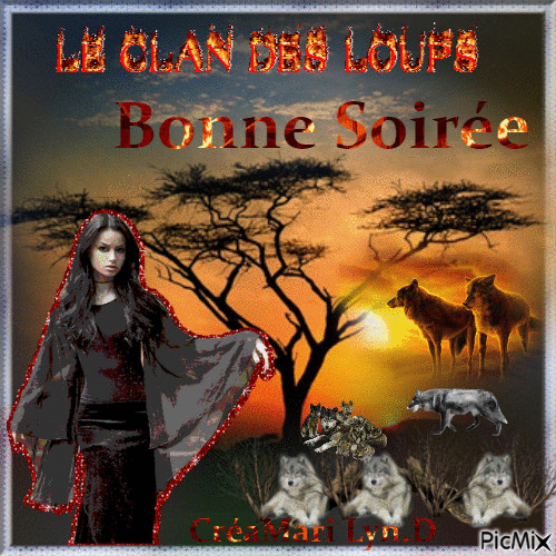 LE CLAN DES LOUPS (2) - Free animated GIF