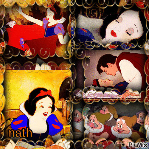 Collage Blanche-Neige,concours - GIF animado gratis