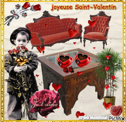 joyeuse ST-Valentin - GIF animado gratis