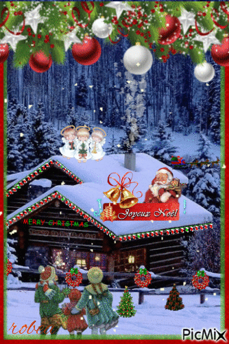 Je vous souhaite un Noël magique - Ingyenes animált GIF
