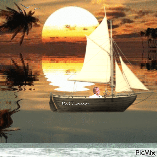 Rod Stewart Sailing - GIF animasi gratis