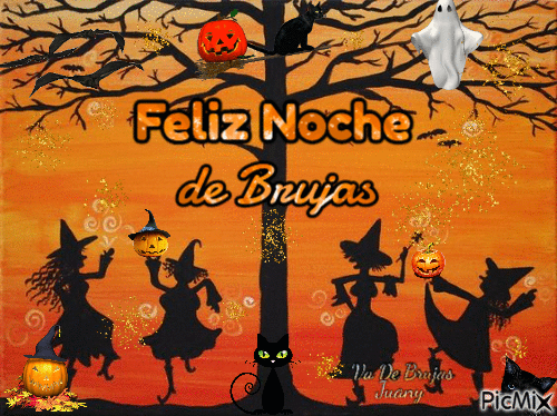 Noche de brujas - Darmowy animowany GIF
