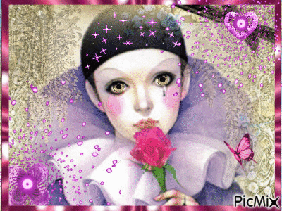 pierrot oly - Free animated GIF