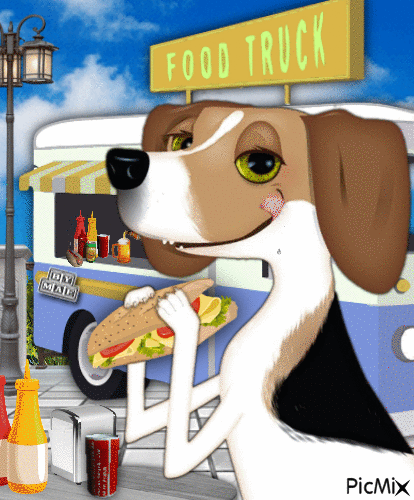 Food Truck - Nemokamas animacinis gif