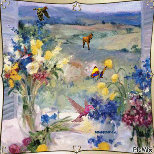 SPRING  FLOWERS - Free animated GIF