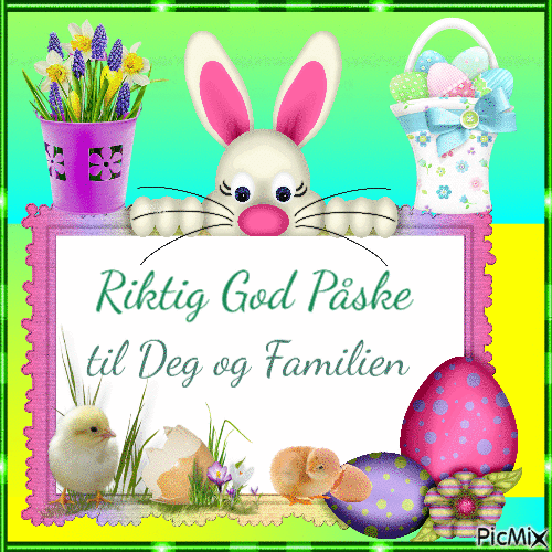 Happy Easter to You and your Family - GIF animado gratis