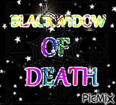 BLACK WIDOW OF DEATH - Nemokamas animacinis gif