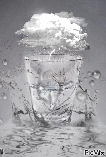 Tormenta en un vaso de agua - Nemokamas animacinis gif