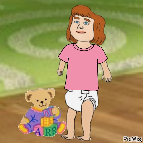 Baby and alphabet bear - zdarma png