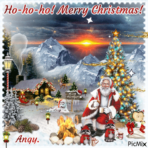 Ho-ho-ho! Merry Christmas! - 無料のアニメーション GIF
