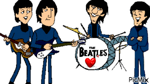 Beatles - Ilmainen animoitu GIF