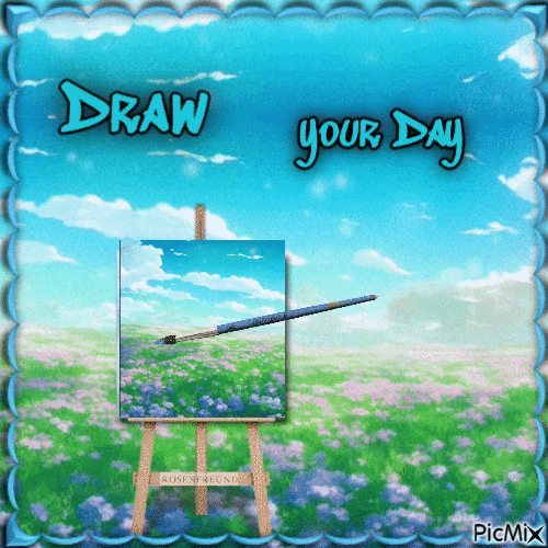 Draw your Day - GIF animado grátis