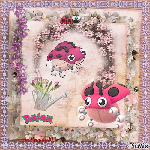 Frühling-Ledyba Pokemon - Besplatni animirani GIF