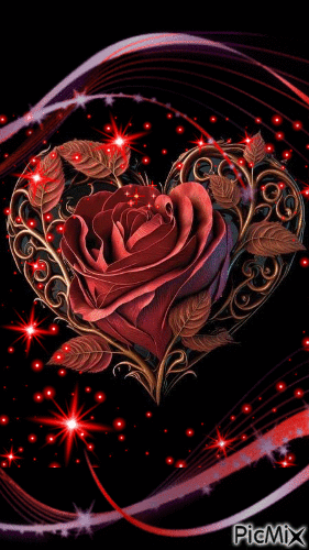 Red Rose - GIF animasi gratis