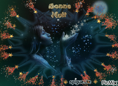 nuit etoilee - Δωρεάν κινούμενο GIF