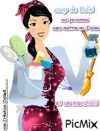 femme de ménage - Ingyenes animált GIF