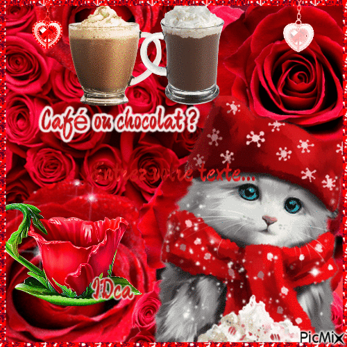 Café ou chocolat - Nemokamas animacinis gif