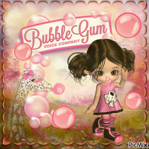 Bubble Gum - GIF animasi gratis