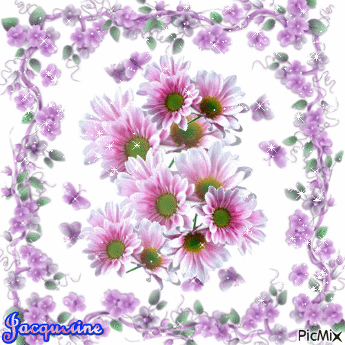 les fleurs - Безплатен анимиран GIF
