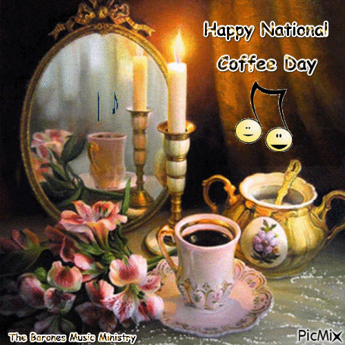 Happy National Coffee Day - Animovaný GIF zadarmo