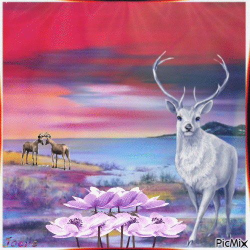 cerf ........... - Free animated GIF