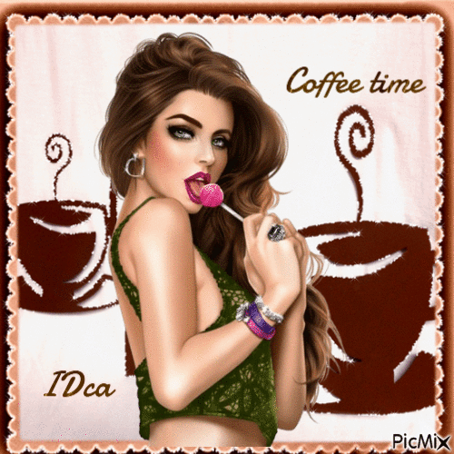 Coffee time - Gratis animerad GIF