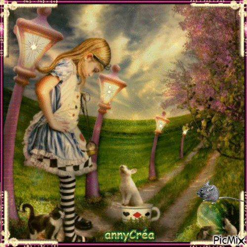 Alice au pays des merveilles - Ilmainen animoitu GIF