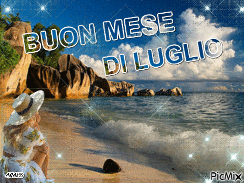 BUON MESE DI LUGLIO - Darmowy animowany GIF