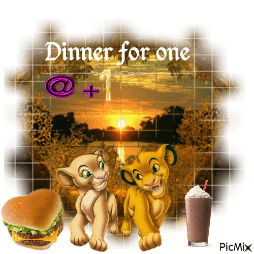 Dinner For One @ 1 - Безплатен анимиран GIF