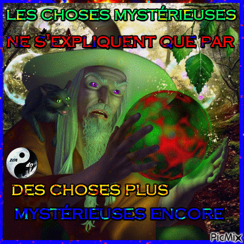 Choses mystérieuses - Бесплатный анимированный гифка