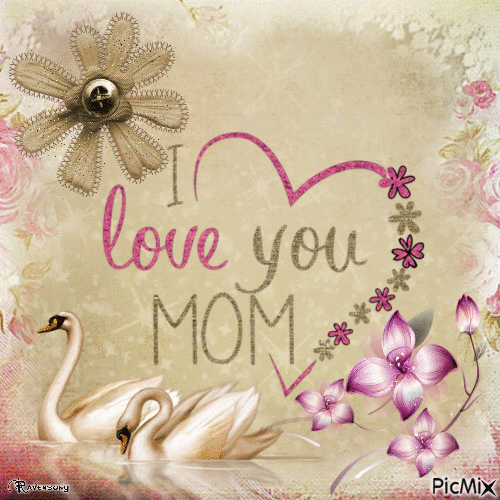 I love you MOM - Δωρεάν κινούμενο GIF