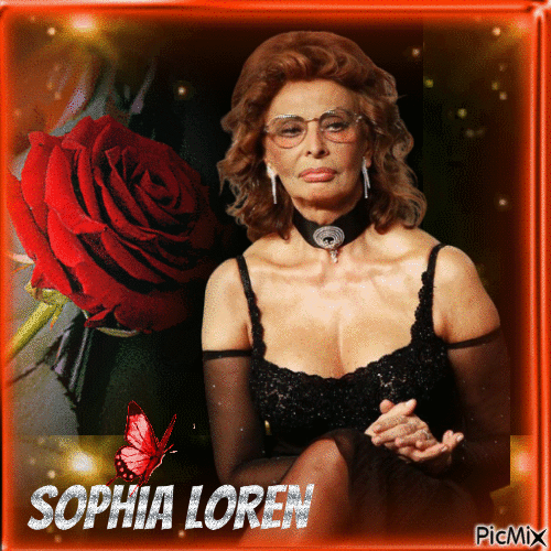 Sophia Loren - GIF animado grátis