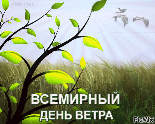 Всемирный день ветра - Ingyenes animált GIF