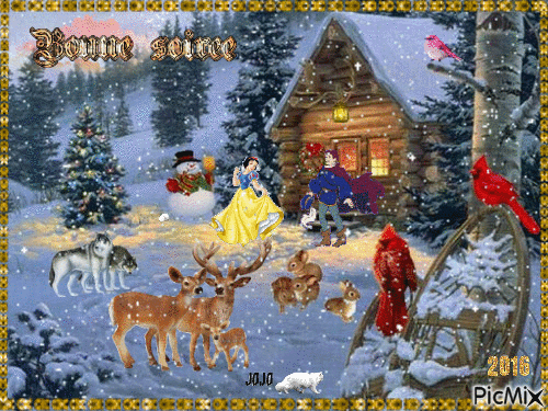 Créa Georges♥49 / Paysage d'hiver - Ilmainen animoitu GIF