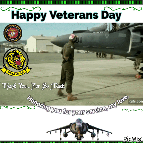 Happy Veterans Day - GIF เคลื่อนไหวฟรี