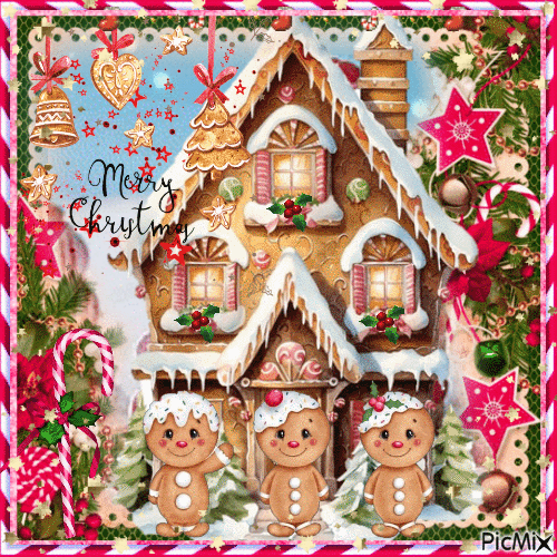 Gingerbread House - Gratis geanimeerde GIF