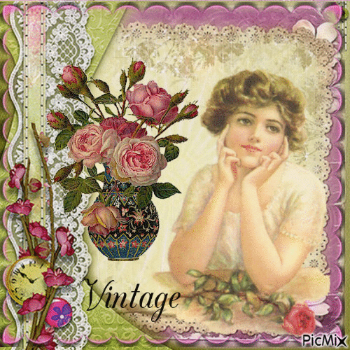 princesse vintage - Δωρεάν κινούμενο GIF
