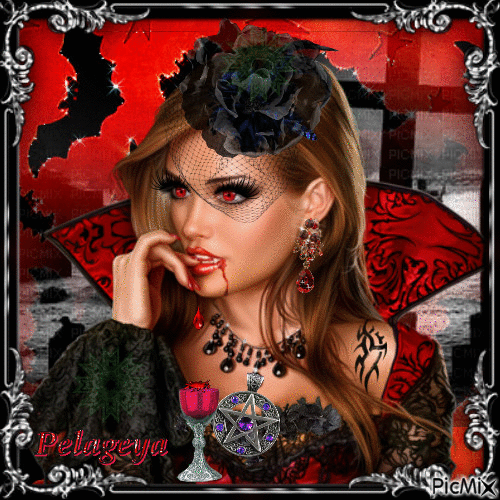 Miss Vampire - Ingyenes animált GIF
