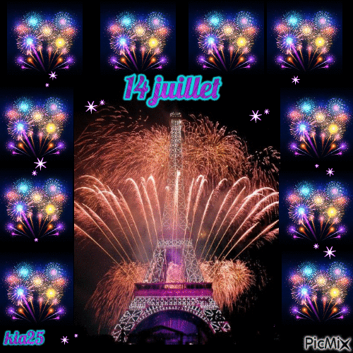 14juillet  feux d'artifices - Free animated GIF