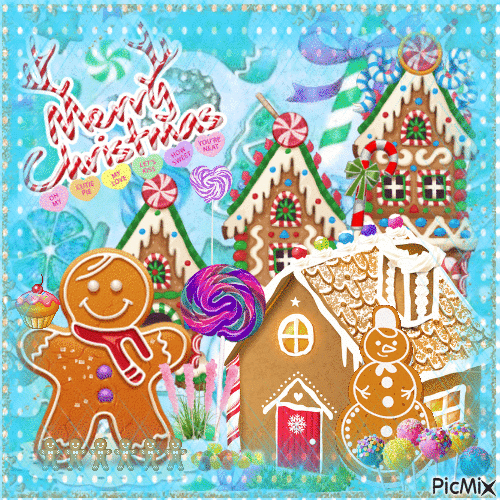 (▰˘v˘▰)THE GINGERBREAD BOY (*≧∀≦*) - Free animated GIF