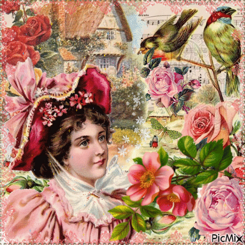 victorian lady - Free animated GIF