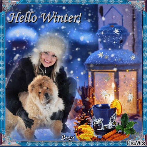 Hello winter! - GIF animate gratis