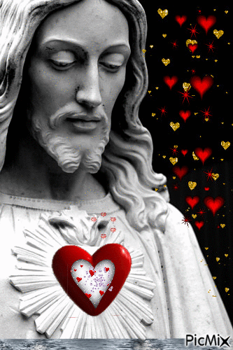 Coração de Jesus - GIF animado grátis