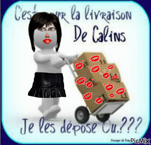 bisous câlins - Zdarma animovaný GIF