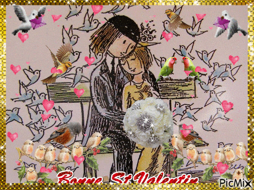 Bonne Saint-Valentin à tous & toutes - Бесплатни анимирани ГИФ